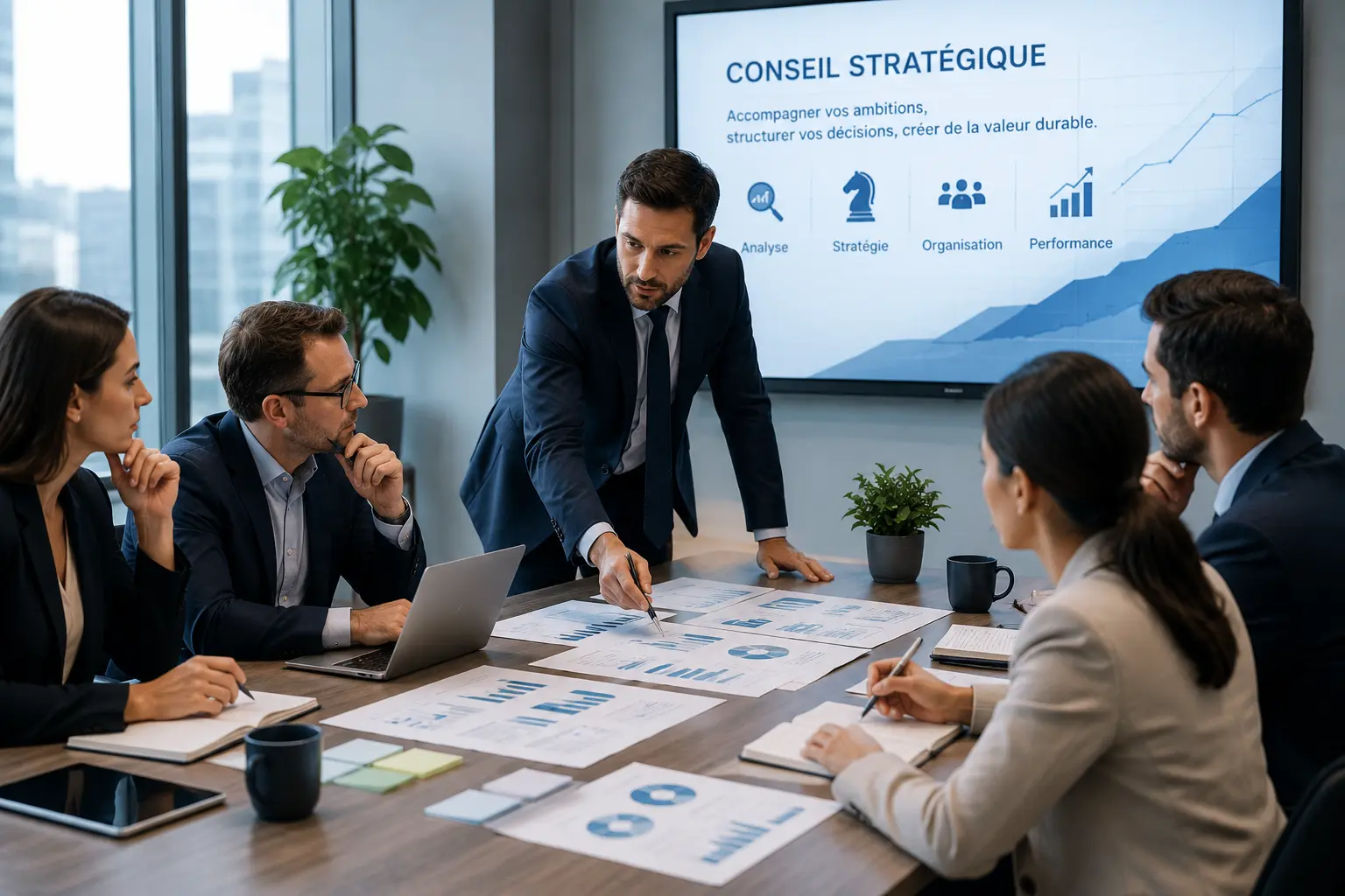 Illustration — conseil stratégique - CONNECTORIA